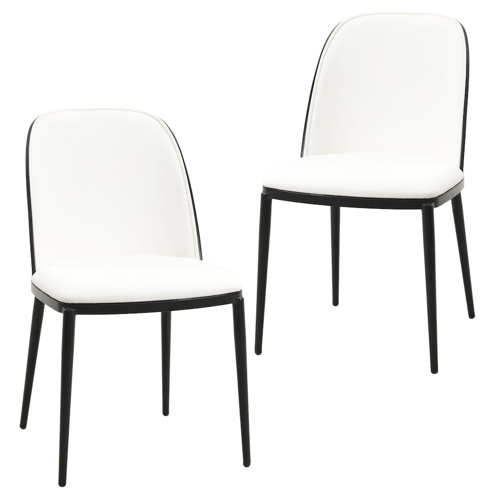 Tule Mid-Century Modern Dining Side Chair Set of 2