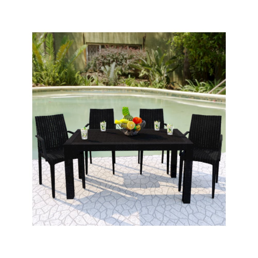 Mace Weave Design Outdoor Dining Table
