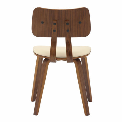 5-Piece Dining Set in Walnut/Cream