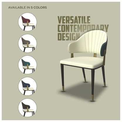 Aria Series Modern Dining Chair in Green Set of 2