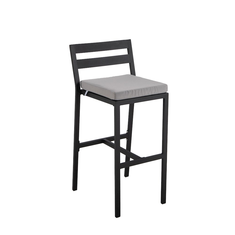 Chelsea Collection Modern Aluminum Outdoor Bar Chair