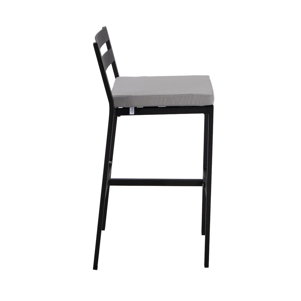 Chelsea Collection Modern Aluminum Outdoor Bar Chair