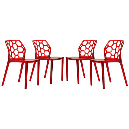 Modern Dynamic Dining Chair, Set of 4