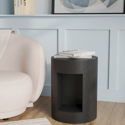 Modern Side End Table Nook Series In Black