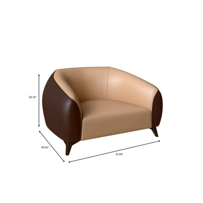 Opula Collection Single Seater Sofa In Brown
