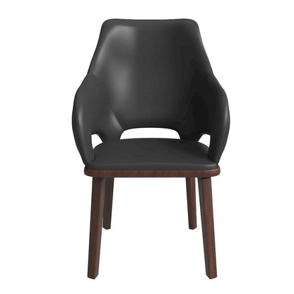 Vivara Collection Modern Dining Chair in Dark Grey