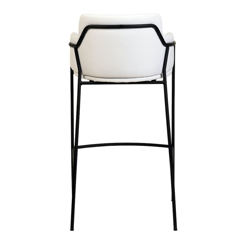 Axis Collection Modern Bar height Chair in White