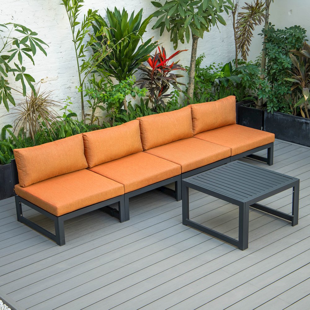 Chelsea 5-Piece Middle Patio Chairs and Coffee Table