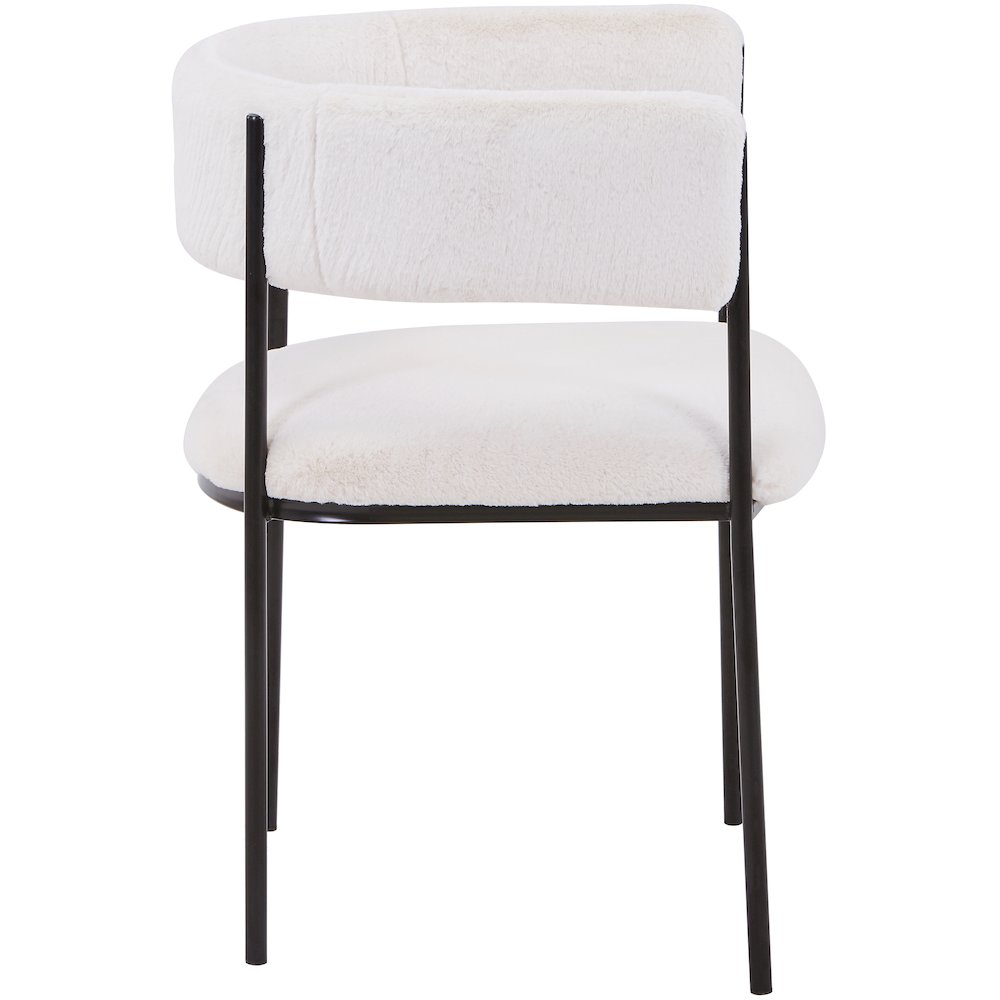 Elias Collection Modern Dining Chair in Light Grey Velvet - Set of 4
