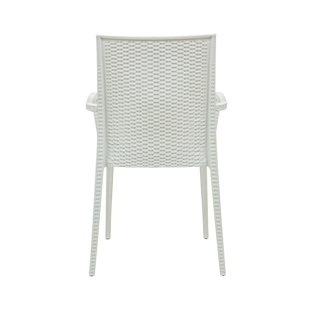 Weave Mace Indoor/Outdoor Chair (With Arms), Set of 4