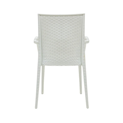 Weave Mace Indoor/Outdoor Chair (With Arms), Set of 4