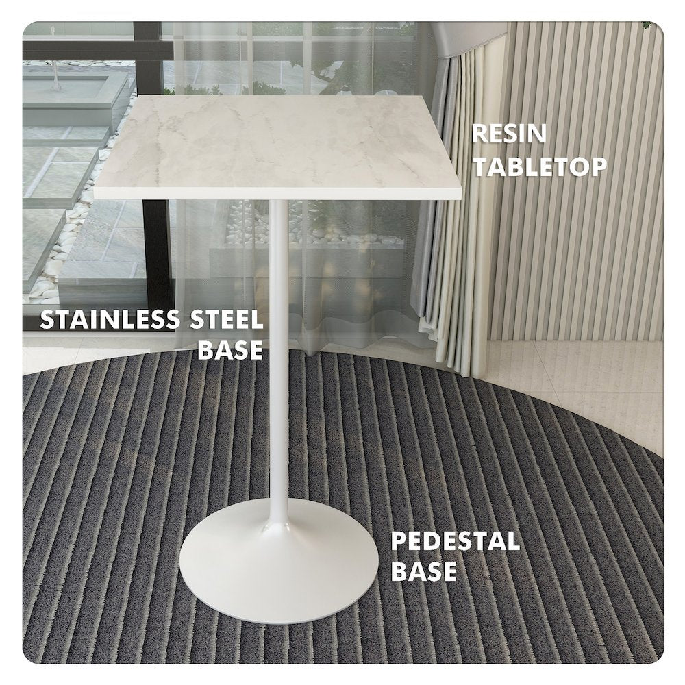 Verve Collection Modern Bar Height Table