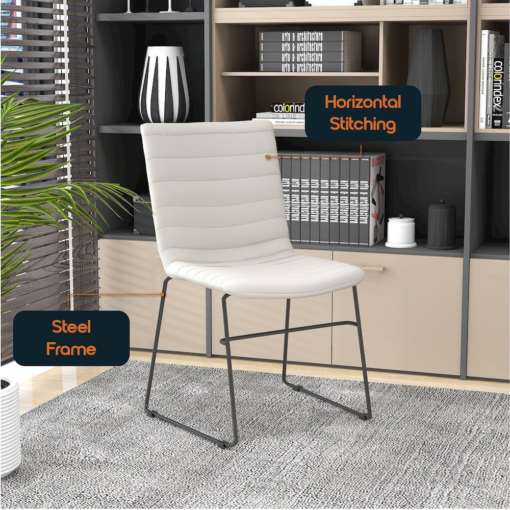 Zylar Series Office Guest Chair in Tan Leather