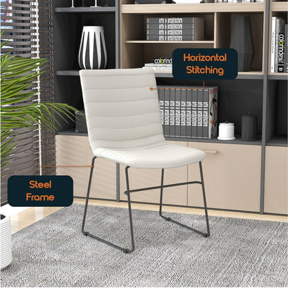 Zylar Series Office Guest Chair in Tan Leather