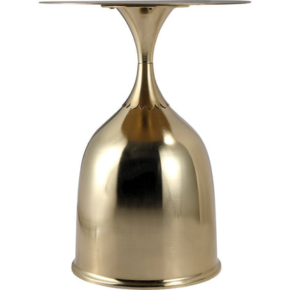 Oslo Collection Modern End Table In Gold