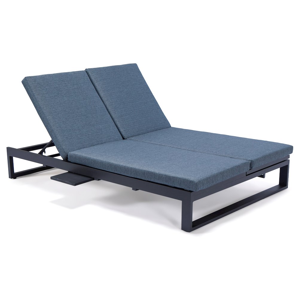 Chelsea Convertible Lounge Reclining Double Chaise With Cushions