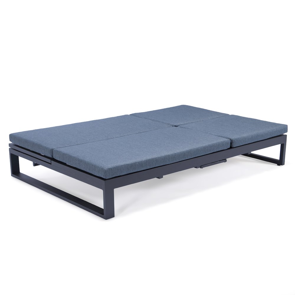 Chelsea Convertible Lounge Reclining Double Chaise With Cushions