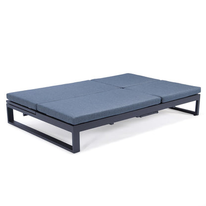 Chelsea Convertible Lounge Reclining Double Chaise With Cushions