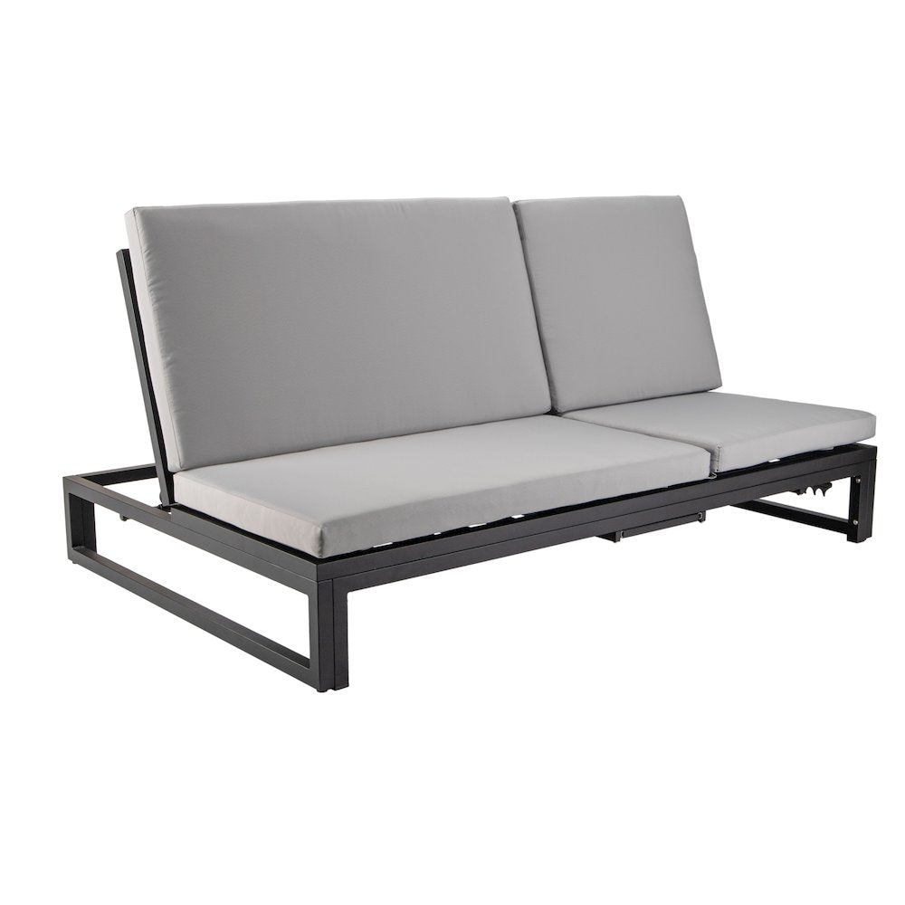 Chelsea Convertible Lounge Reclining Double Chaise With Cushions