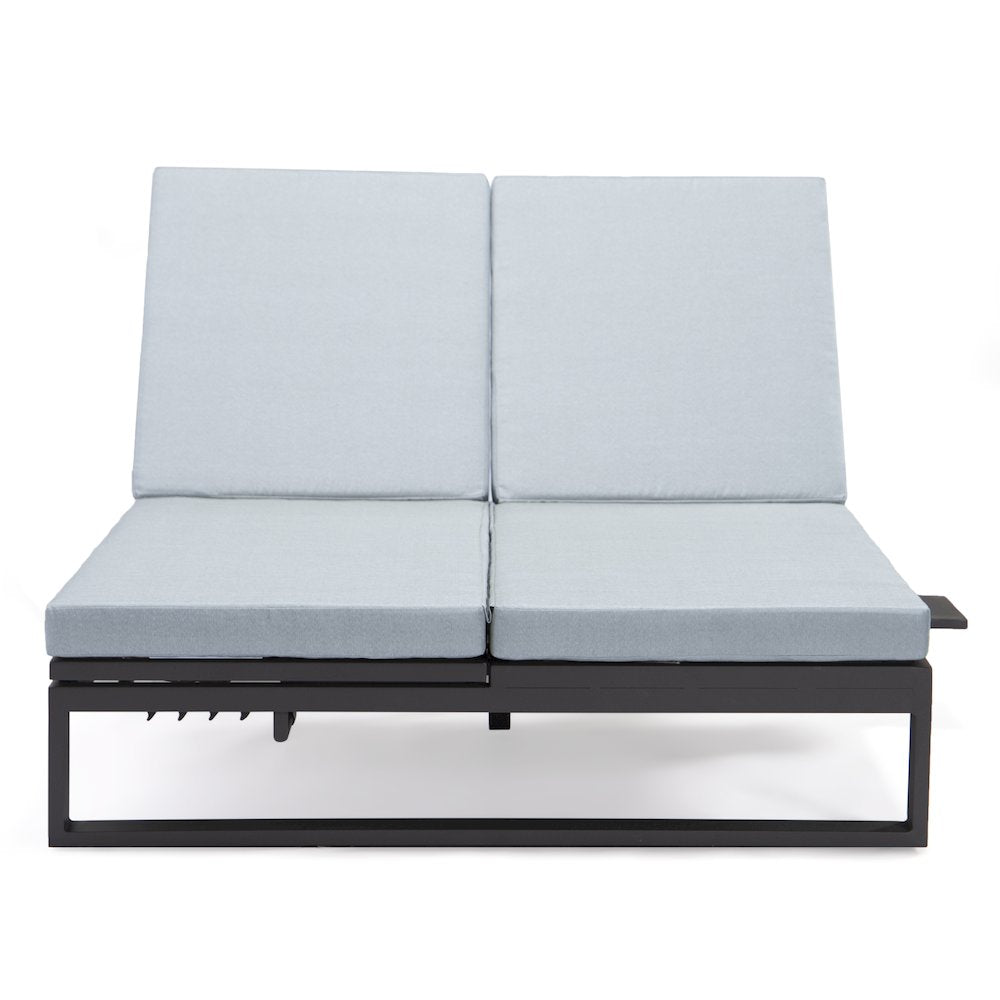 Chelsea Convertible Lounge Reclining Double Chaise With Cushions