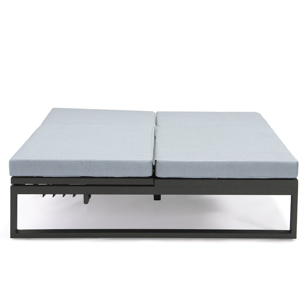 Chelsea Convertible Lounge Reclining Double Chaise With Cushions