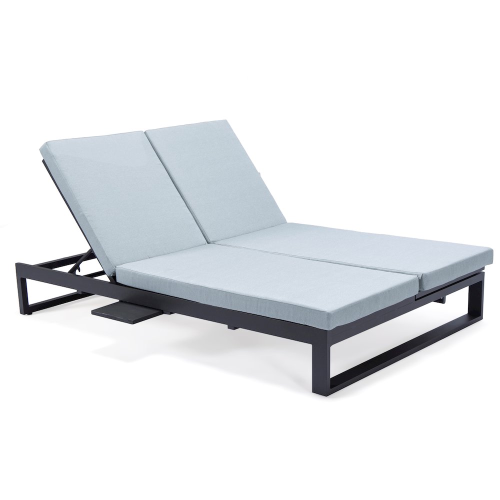 Chelsea Convertible Lounge Reclining Double Chaise With Cushions