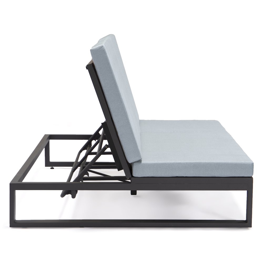 Chelsea Convertible Lounge Reclining Double Chaise With Cushions