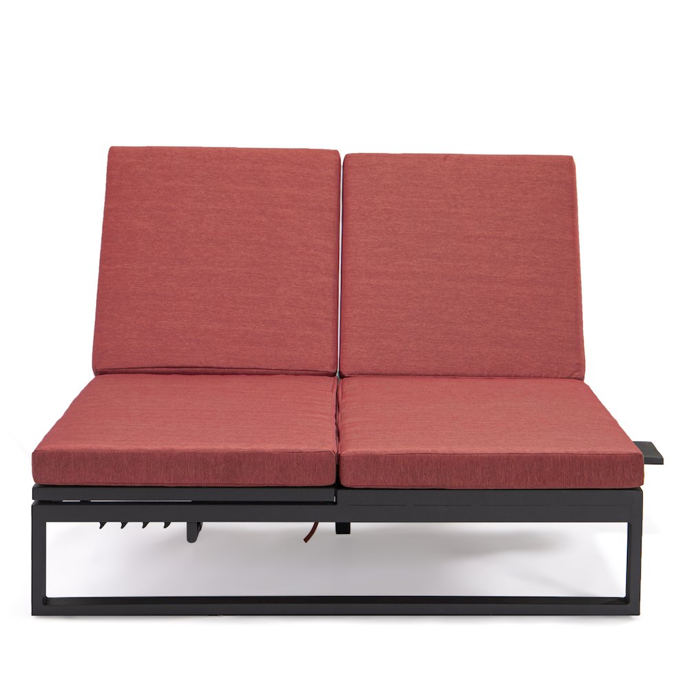 Chelsea Convertible Lounge Reclining Double Chaise With Cushions