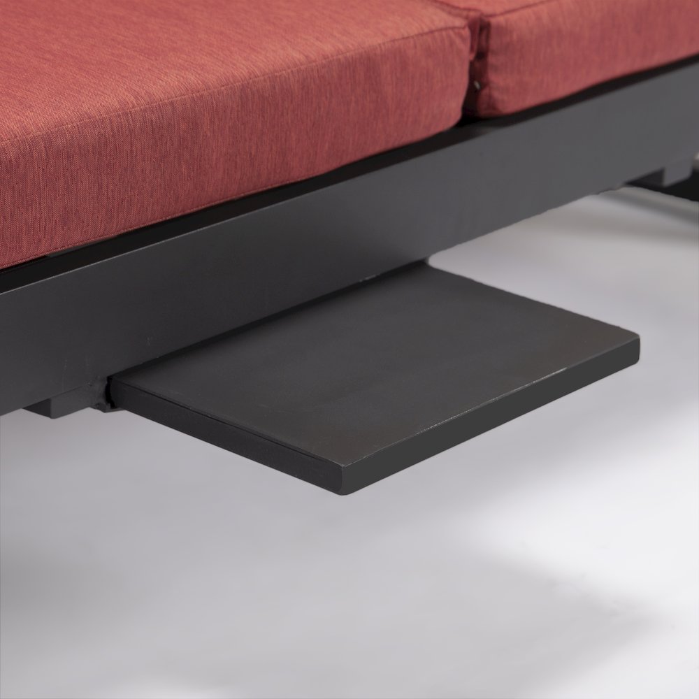 Chelsea Convertible Lounge Reclining Double Chaise With Cushions
