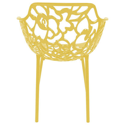 Modern Devon Aluminum Armchair, Set of 2