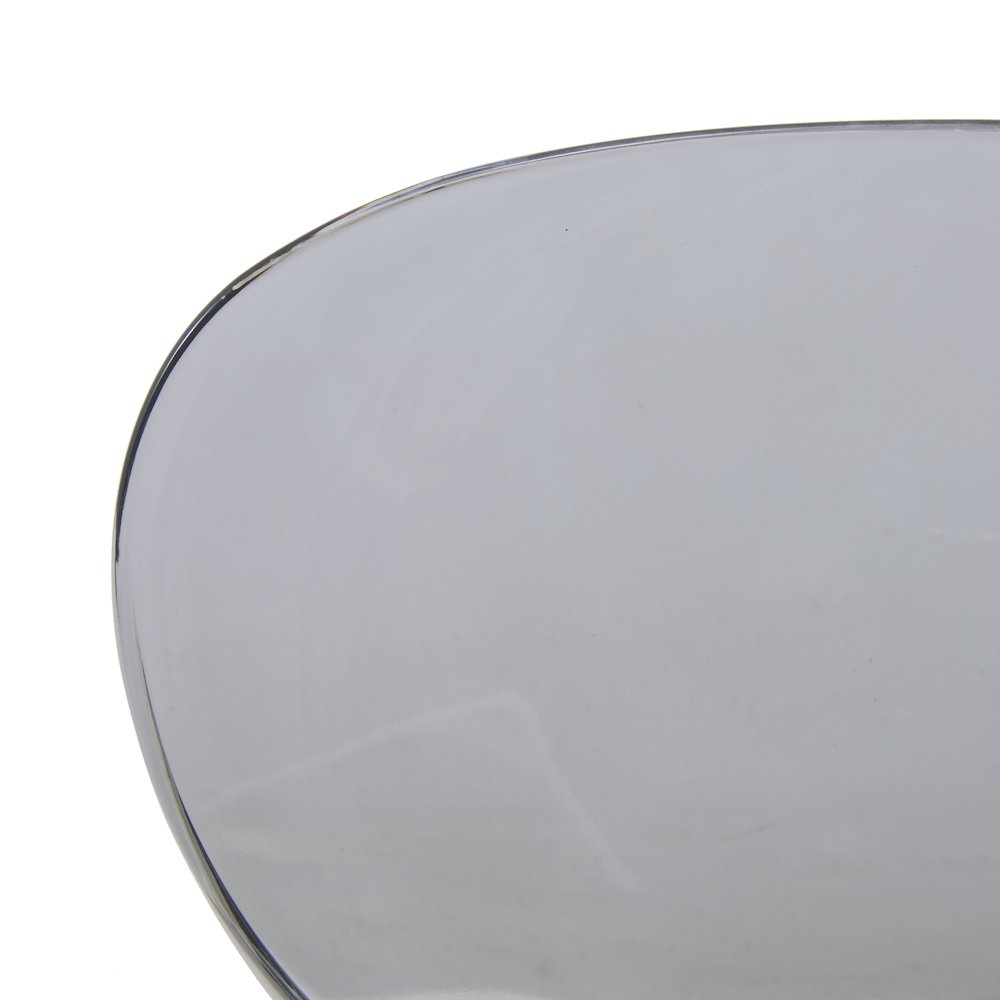Modern Oyster Transparent Side Chair, Set of 2