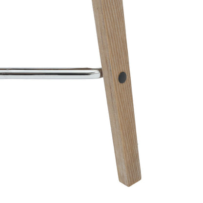 Wooden Counter Stool in Light Grey