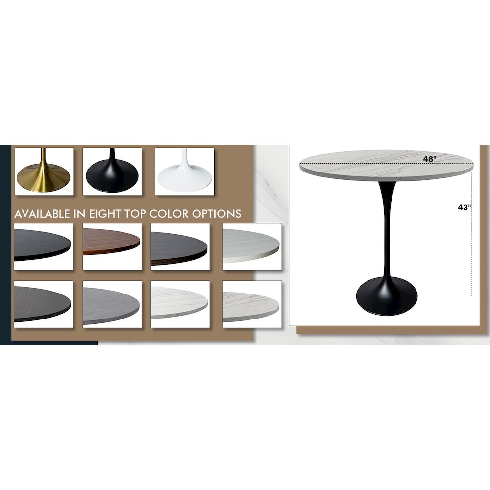Verve Collection Modern Bar Height Table