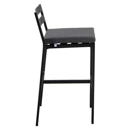 Chelsea Collection Modern Aluminum Outdoor Bar Chair Set of 2