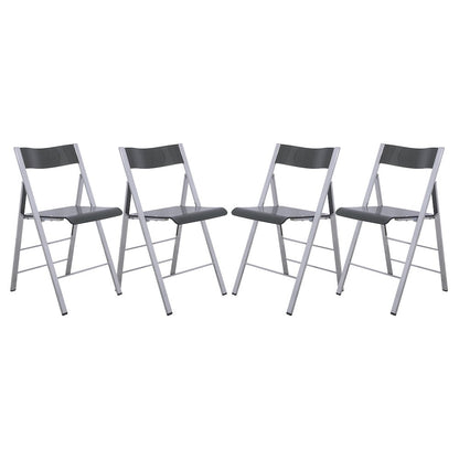 Menno Modern Acrylic Folding Chair, Set of 4
