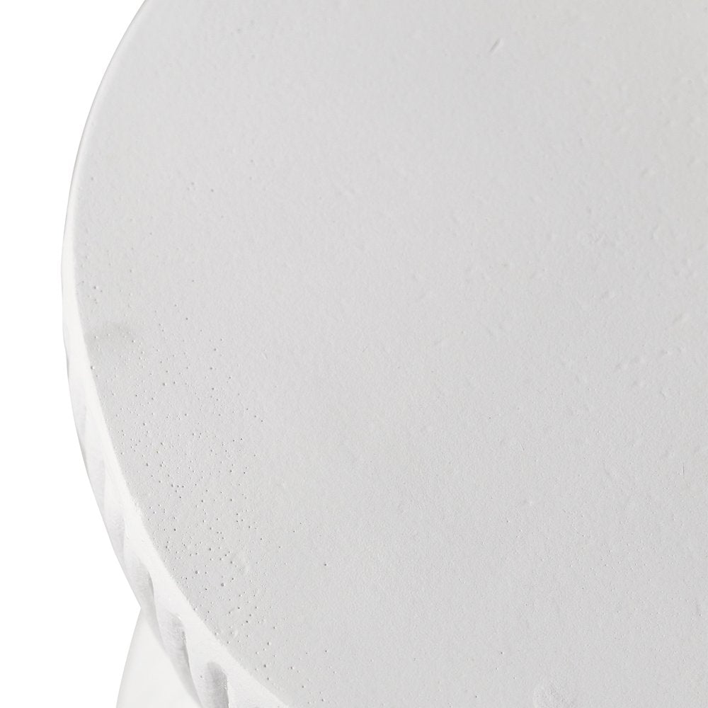 Modern Side End Table Spire Series In White
