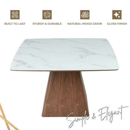 Zephry Collection Modern Dining Wooden Square Dining Table