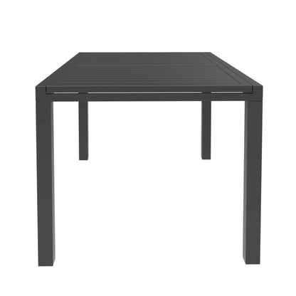 Marlin Extenable outdoor Dining Table 78-118 in Black