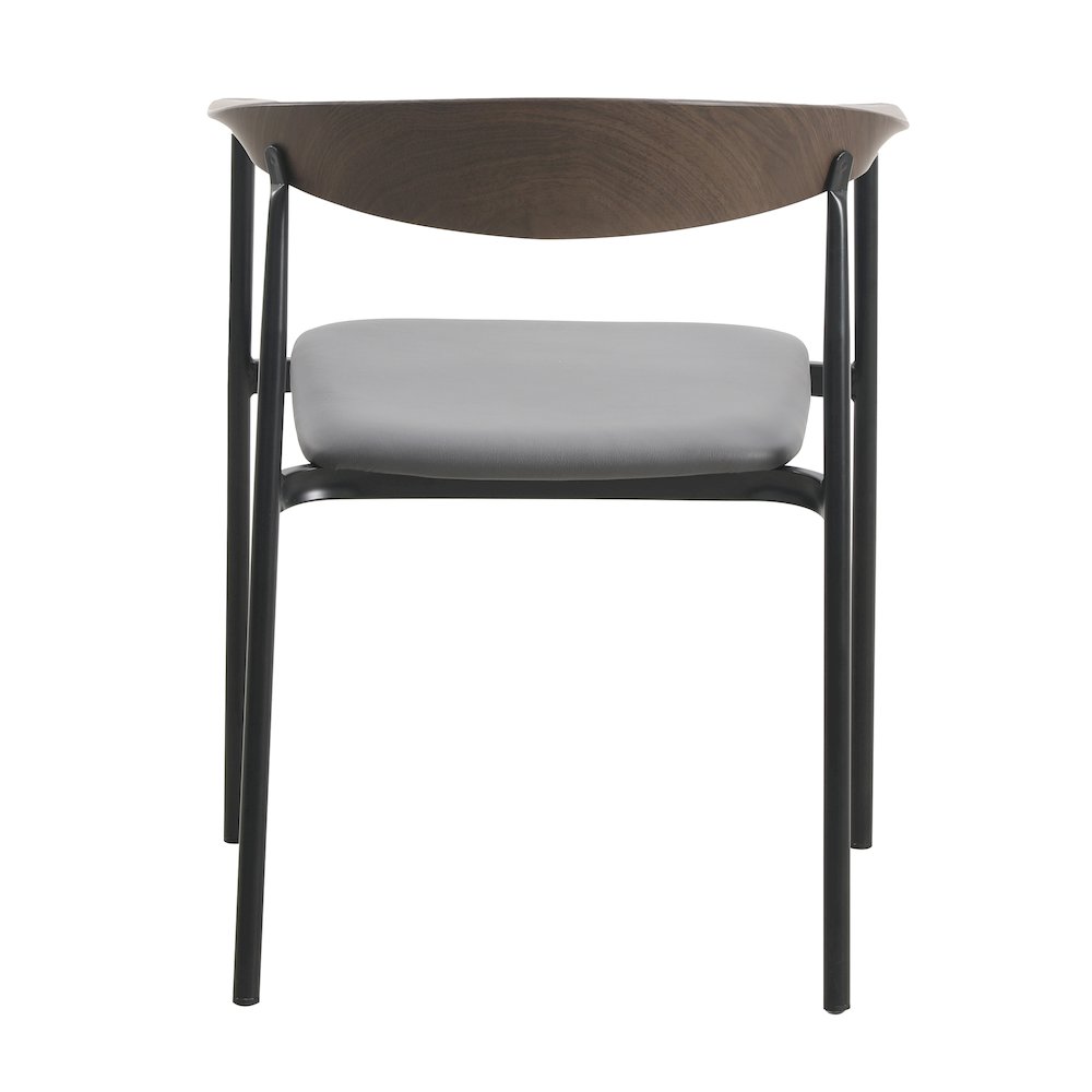 Kora Collection Modern Dining Chair in Charcoal - Set of 4