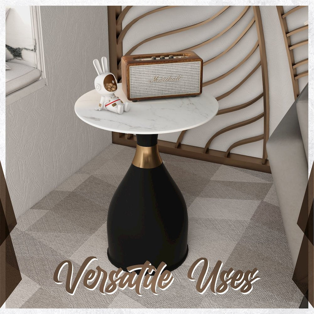 Bento Collection Modern End Table In Black
