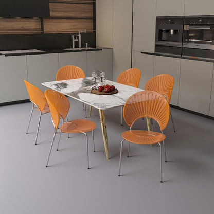 Opulent Series Modern Amber Dining Chair