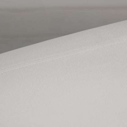 Zuno Collection Modern Single Seater Sofa in White Velvet