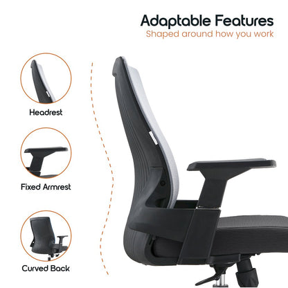 Office Brio Series Office Task Chair In White