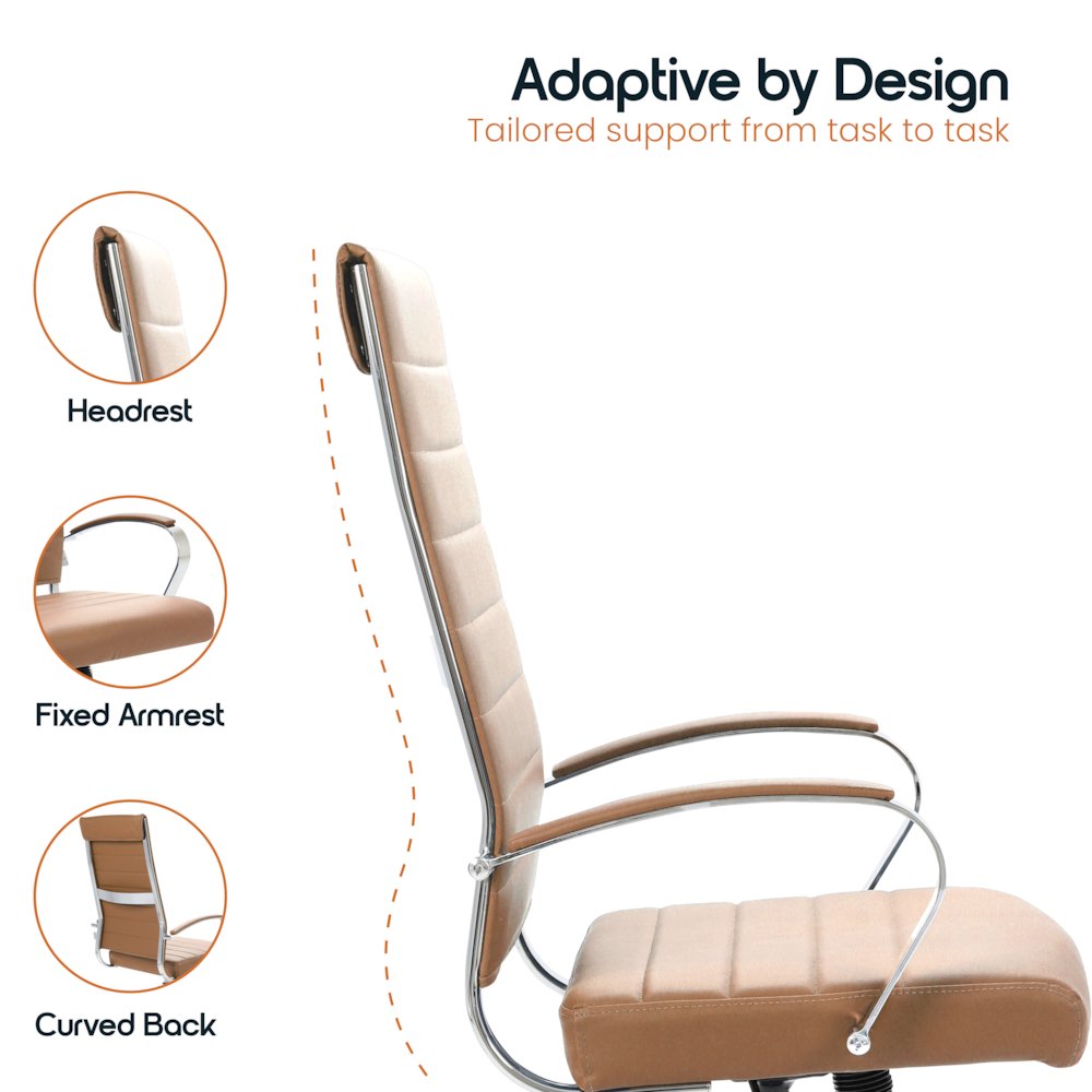 Benmar High-Back Leather Office Chair
