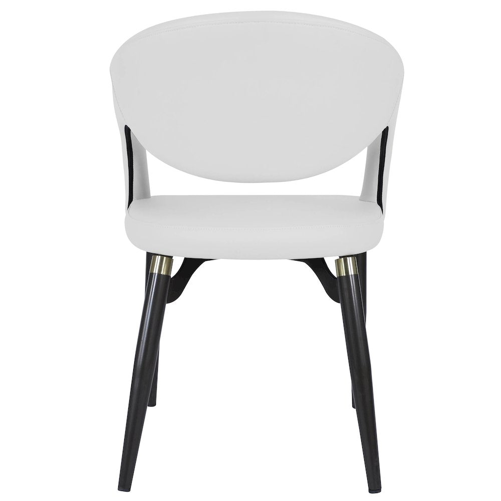 Entice Collection Modern Dining Chair Set of 2 in White