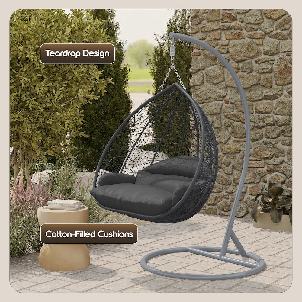 Recluse Collection Modern Outdoor Swing Chair