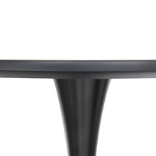 5-Piece Dining Set 35" Round Dining Table in Chrome - Transparent Black