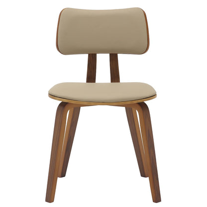 5-Piece Dining Set in Walnut/Light Brown