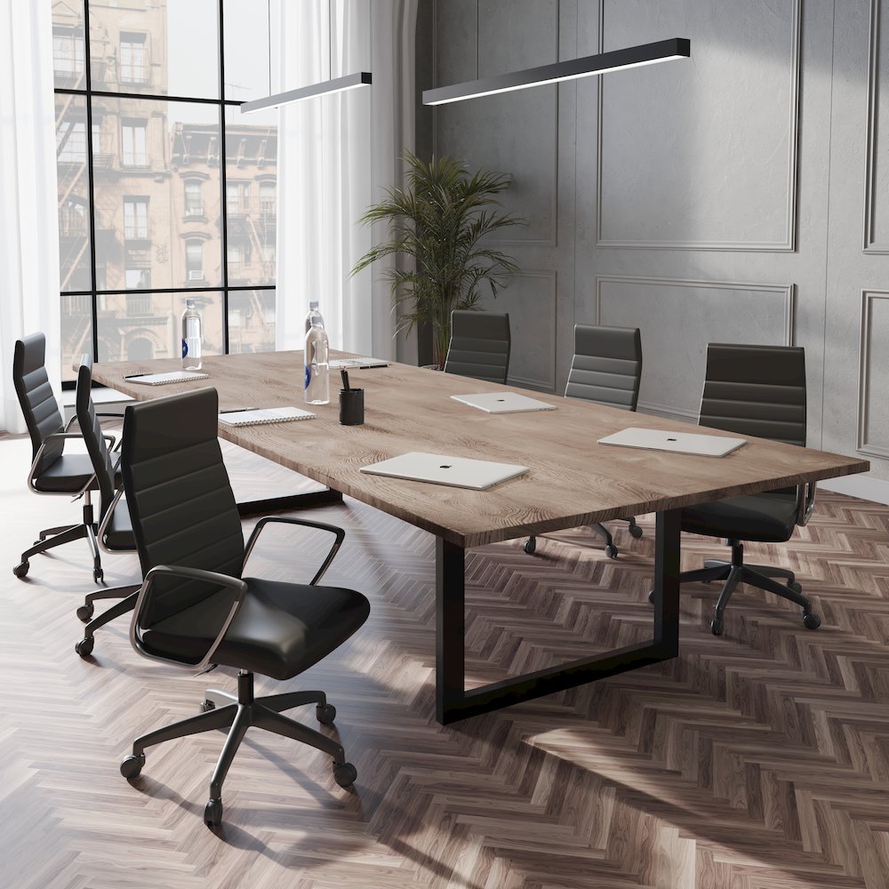 Hilton Modern High-Back Leather Office Chair