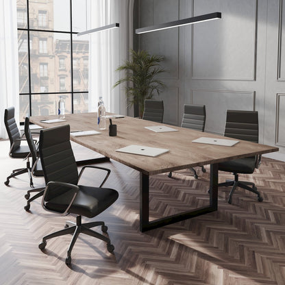 Hilton Modern High-Back Leather Office Chair